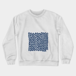 Half Knit Navy Crewneck Sweatshirt